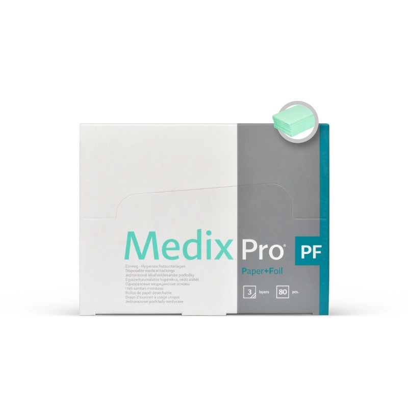 Podkład medyczny składany w kostkę MEDIX PRO 33X48 - Zielony